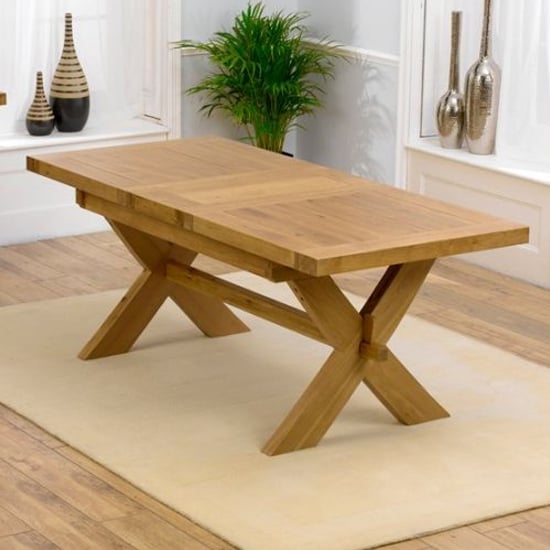 Corlitta 160cm Extending Wooden Dining Table In Oak_1