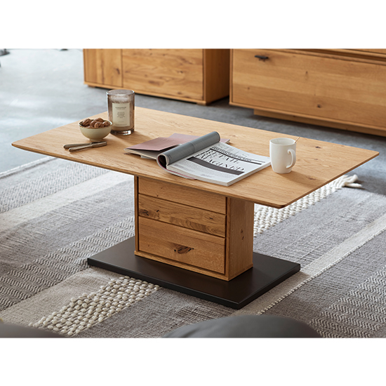 Read more about Corlu wooden coffee table in planked oak