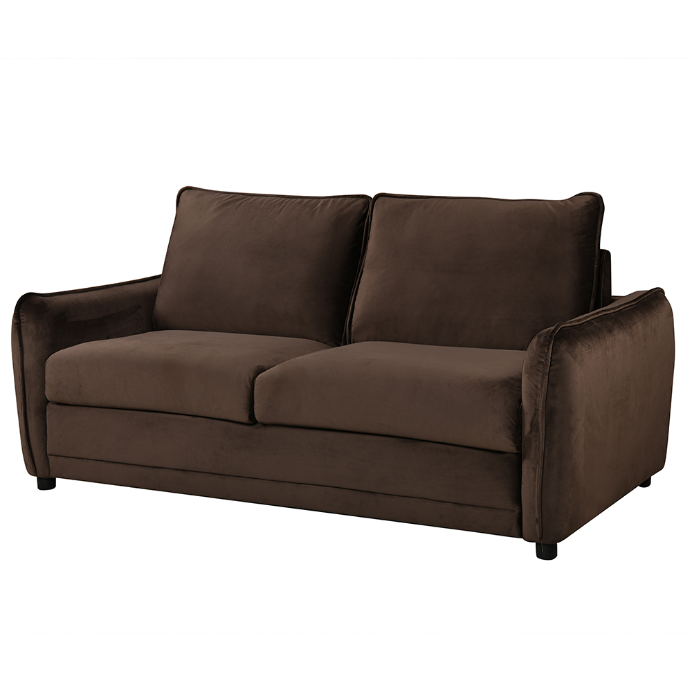 Cormex Fabric Sofa Bed in Chocolate