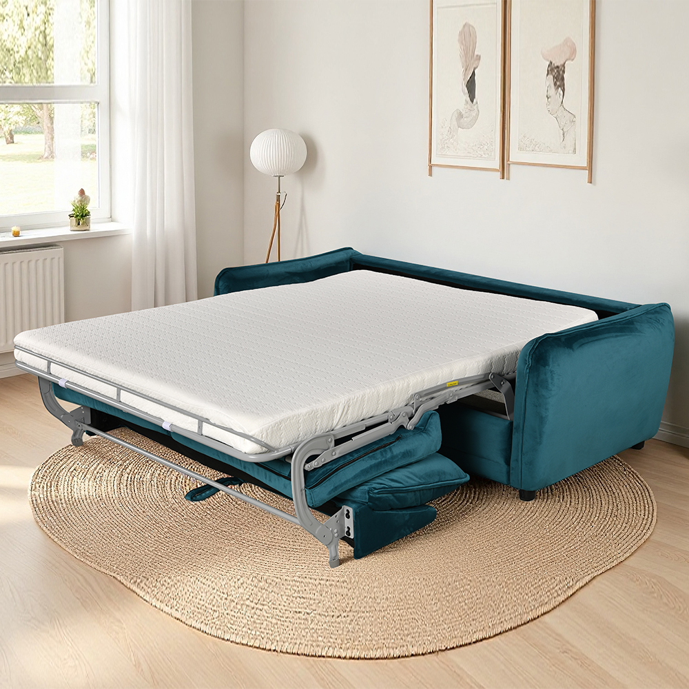 Cormex Fabric Sofa Bed in Ocean Blue