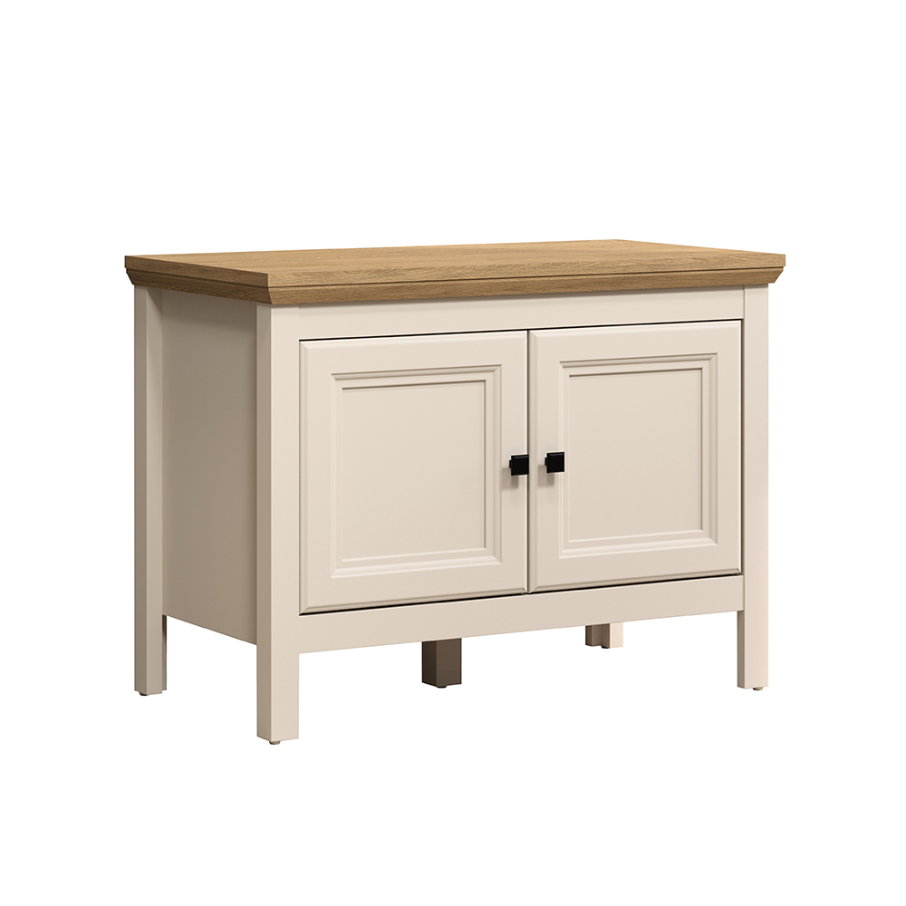 Cormilo Wooden Hallway Seating Bench in Cashmere and Stone Oak
