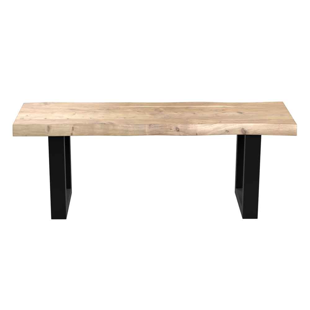 Cormira Acacia Wood Dining Bench with U Shape Legs
