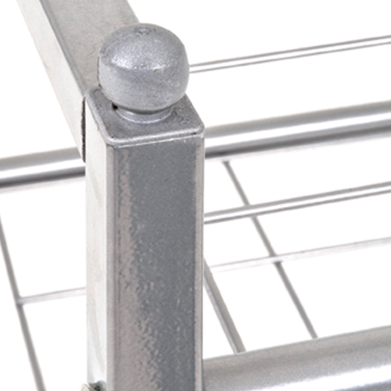 Cornville Metal 2 Shelves Shoe Storage Rack In Aluminium