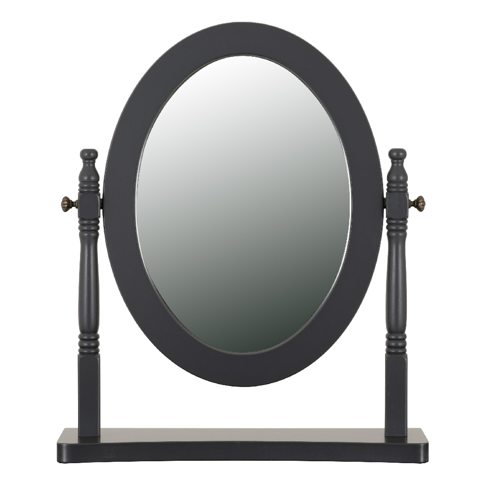 Corrie Dressing Table Mirror In Grey Frame