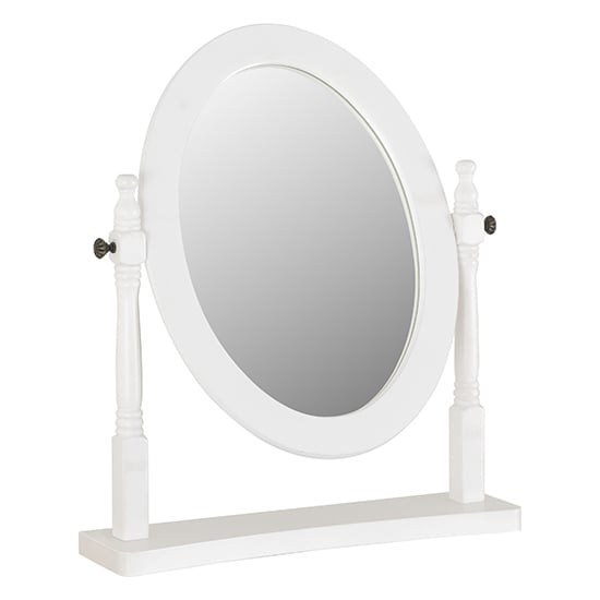 Corrie Dressing Table Mirror In White_1