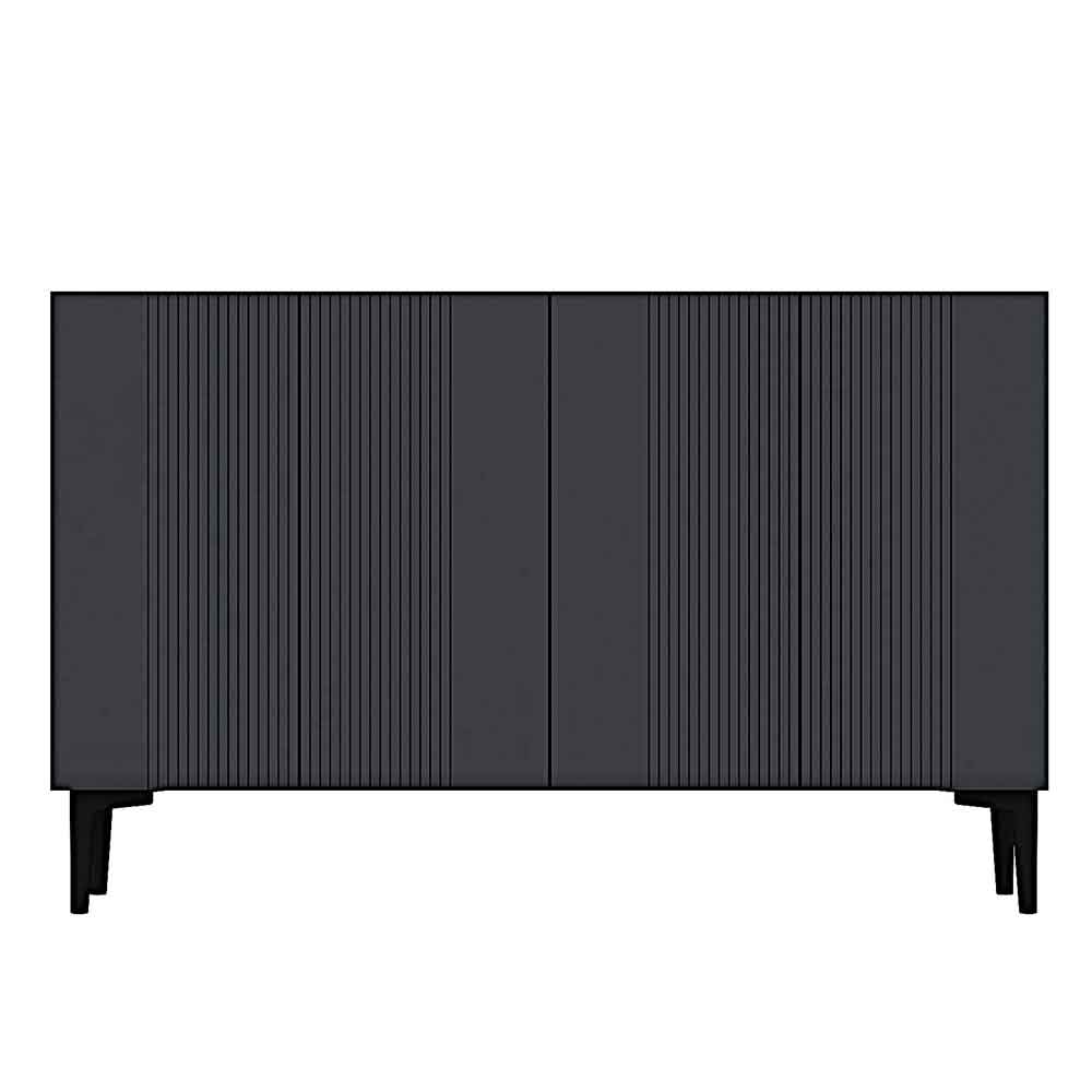 Corsa Wooden Sideboard with 4 Doors in Anthracite