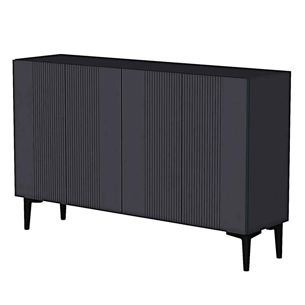 Corsa Wooden Sideboard with 4 Doors in Anthracite