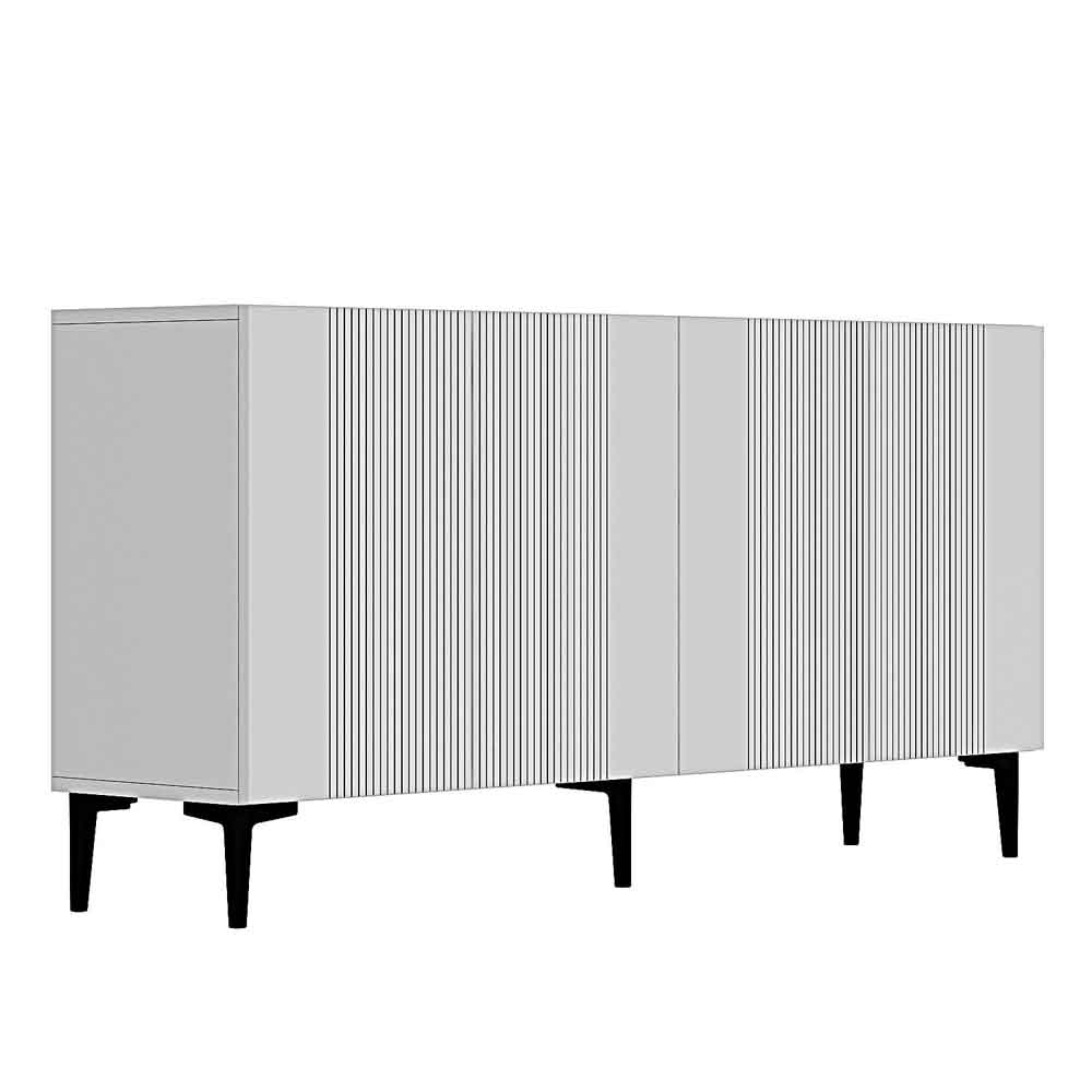 Corsa Wooden Sideboard with 4 Doors in White