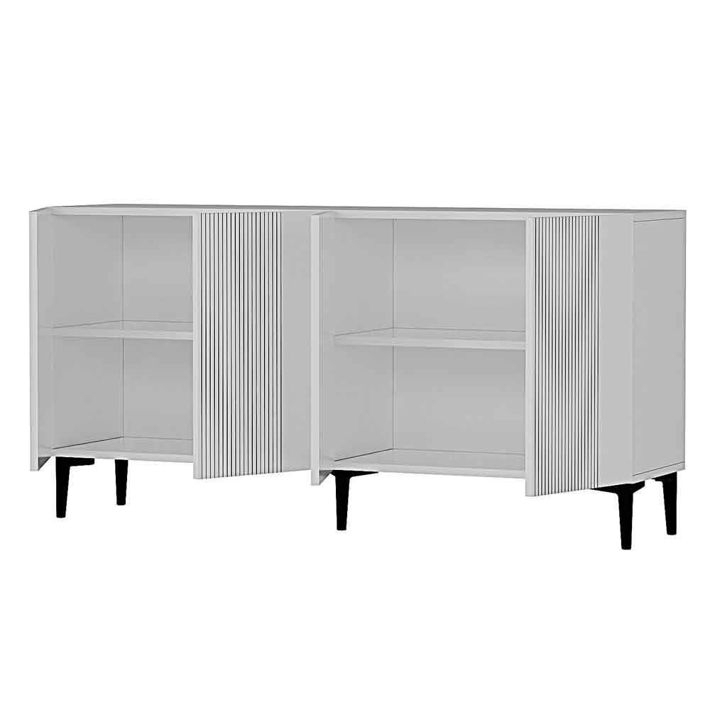Corsa Wooden Sideboard with 4 Doors in White