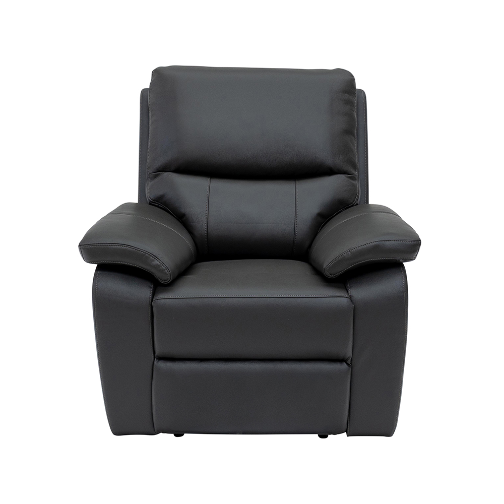 Cortina Leather Electric Recliner Sofa Suite in Charcoal