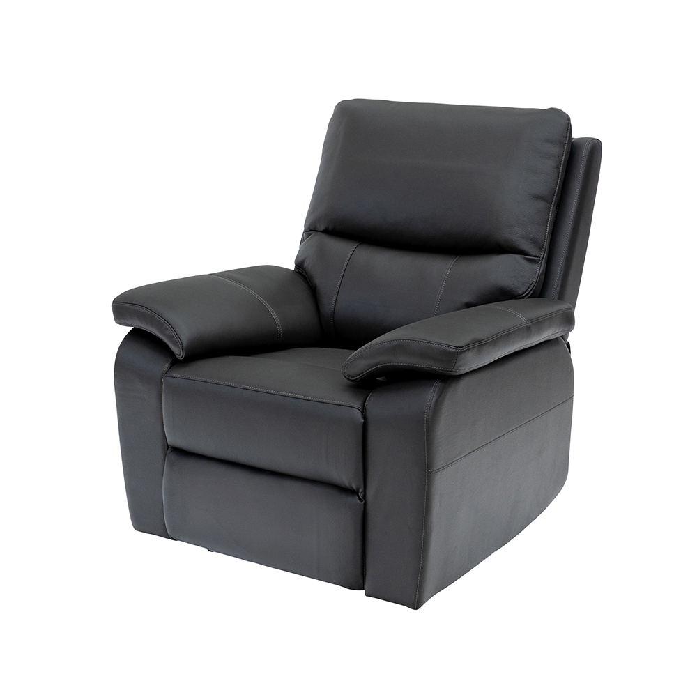 Cortina Leather Electric Recliner Sofa Suite in Charcoal