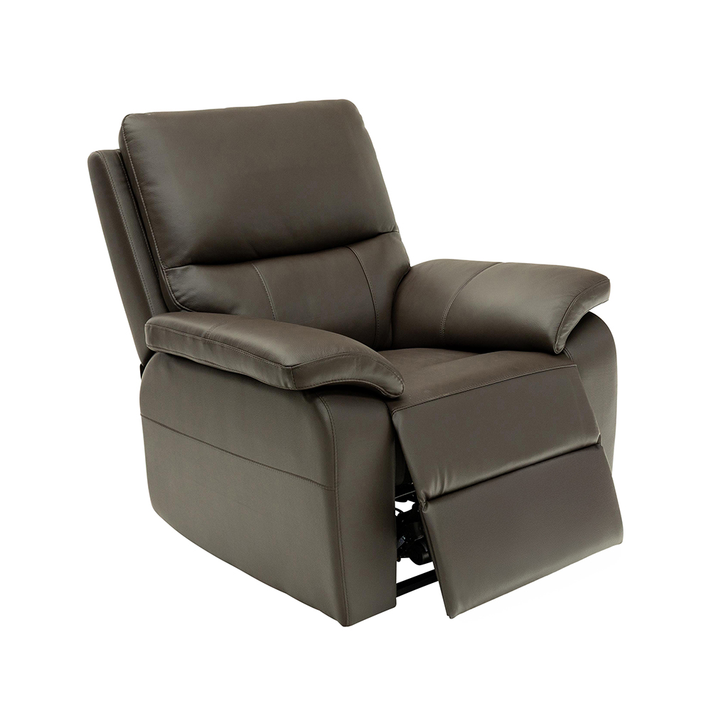 Cortina Leather Electric Recliner 1 Seater Sofa in Chocolate