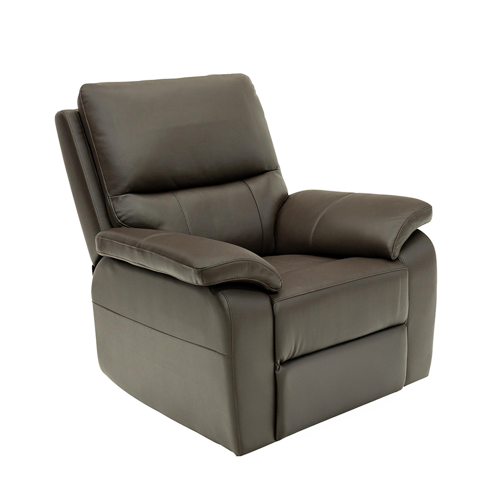 Cortina Leather Electric Recliner 1 Seater Sofa in Chocolate