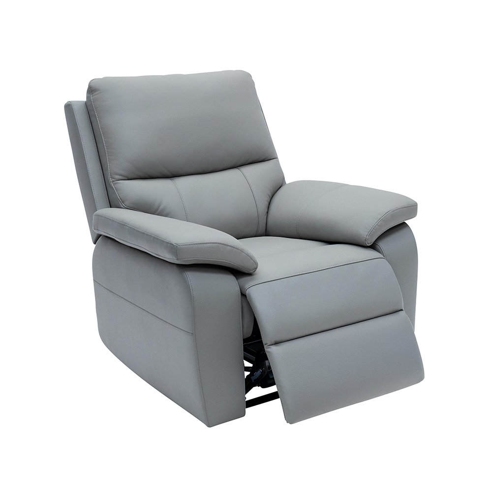 Cortina Leather Electric Recliner Sofa Suite in Grey
