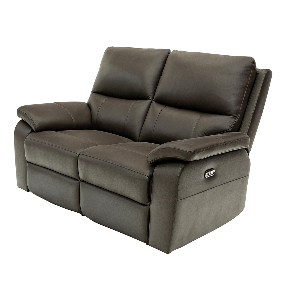 Cortina Leather Electric Recliner Sofa Suite in Chocolate