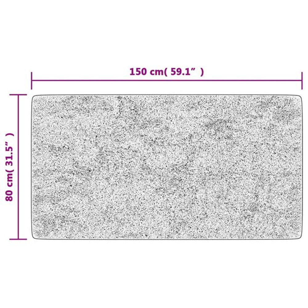 Corwin 150cm Polyester Washable Anti-Slip Rug In Patchwork Pattern