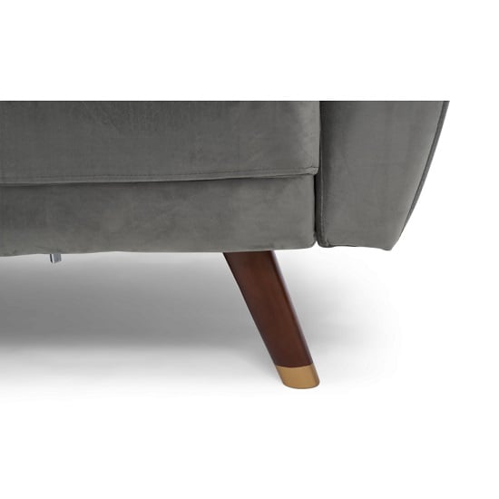 Carwin Velvet Upholstered Sofa Bed In Grey_4