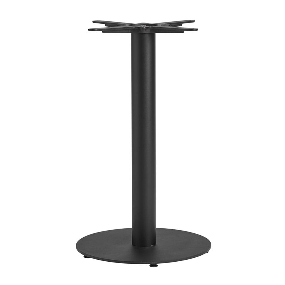Corzano 120cm Round Solid Oak Top Dining Table with Bicton Black Base