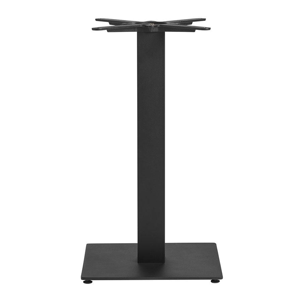 Corzano 90cm Square Solid Oak Top Dining Table with Bicton Black Base
