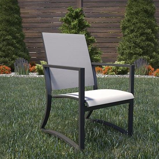 Crook Outdoor Paloma Outdoor Metal Dining Set In Charcoal Grey_4