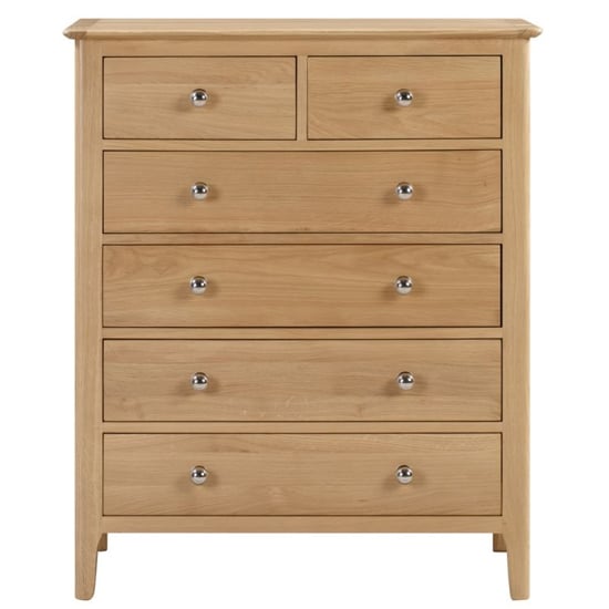 Callia Chest Of Drawers In Oak With 6 Drawers_2