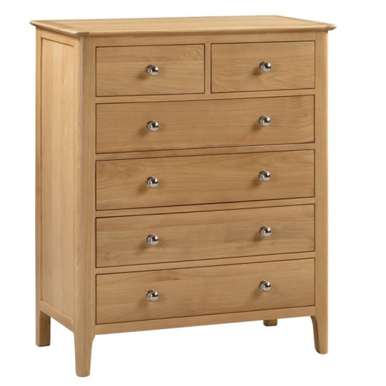 Photo of Callia chest of drawers in oak with 6 drawers