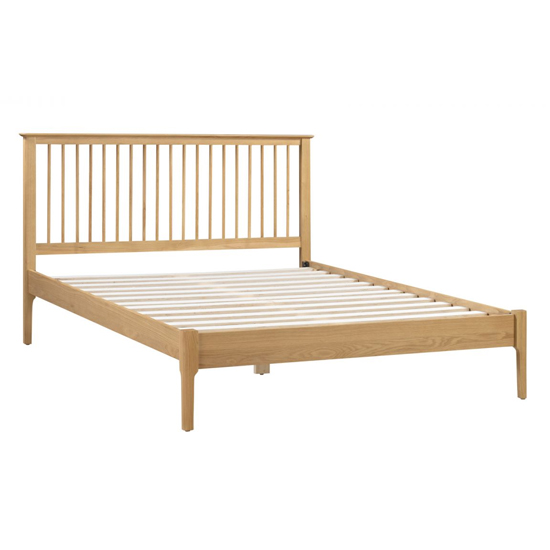 Callia Wooden Double Bed In Oak