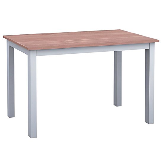 Product photograph of Cotswolds Wooden Dining Table In Grey And Oak from Furniture in Fashion