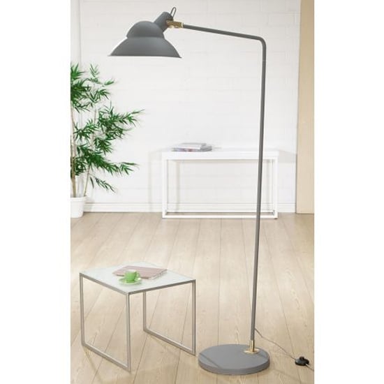 Read more about Countryside floor lamp in grey