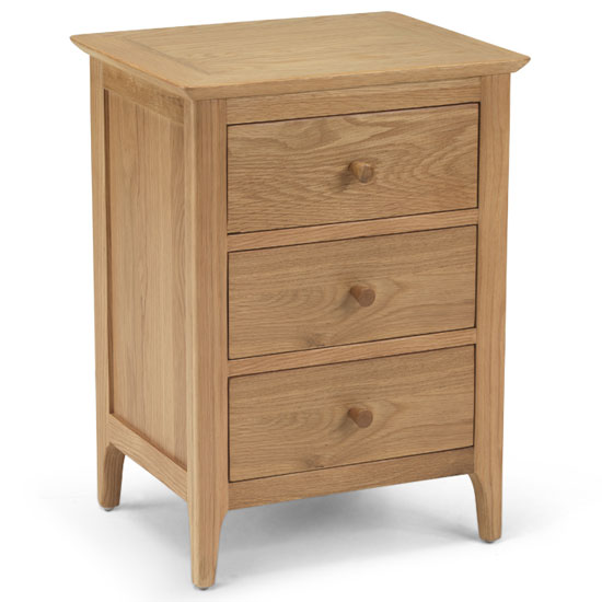 Courbet Wooden Bedside In Light Solid Oak Furniture in Fashion
