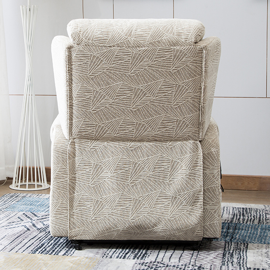 Covent Fabric Electric Riser Recliner Chair In Cream_7