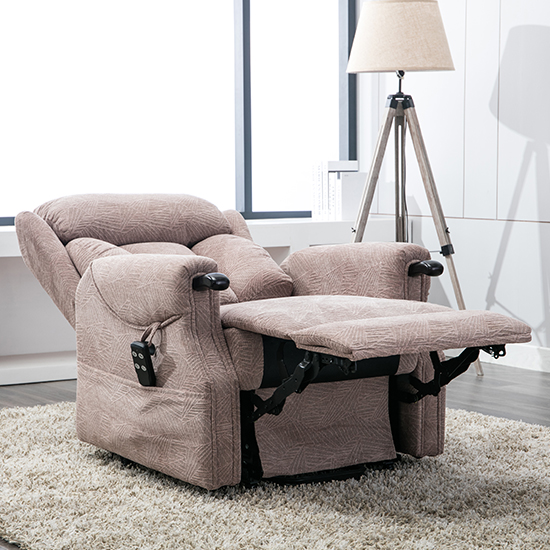 Covent Fabric Electric Riser Recliner Chair In Mocha_4