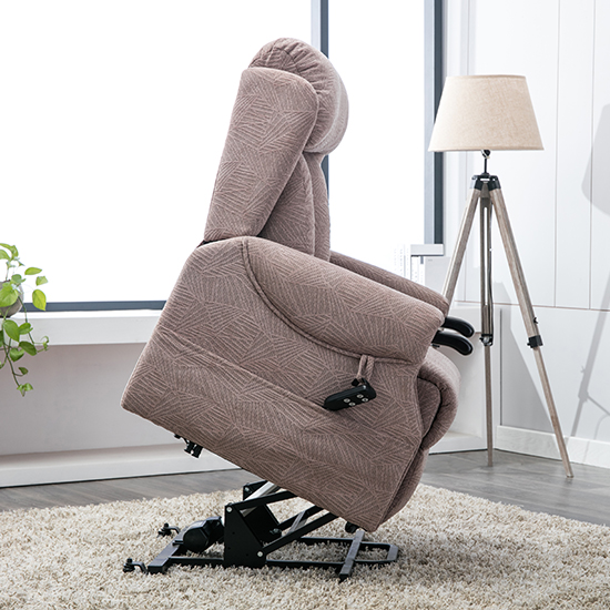 Covent Fabric Electric Riser Recliner Chair In Mocha_7