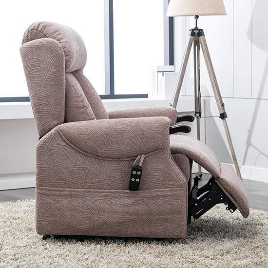 Covent Fabric Electric Riser Recliner Chair In Mocha_9