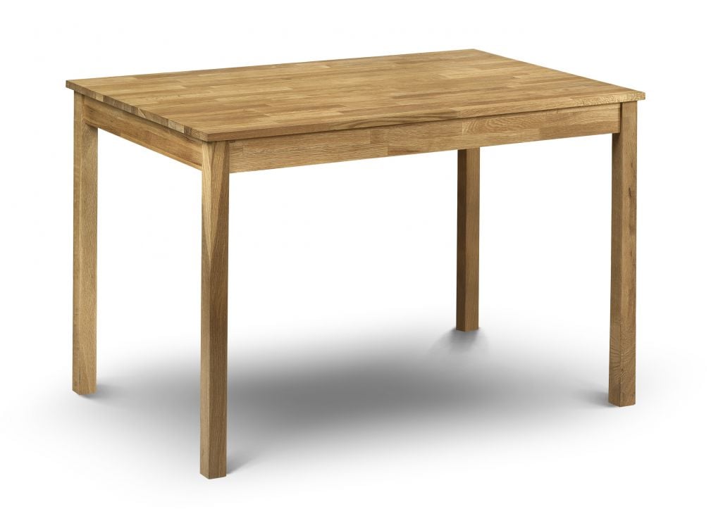 Product photograph of Calliope Rectangle Wooden Dining Table In Oiled Oak Finish from Furniture in Fashion