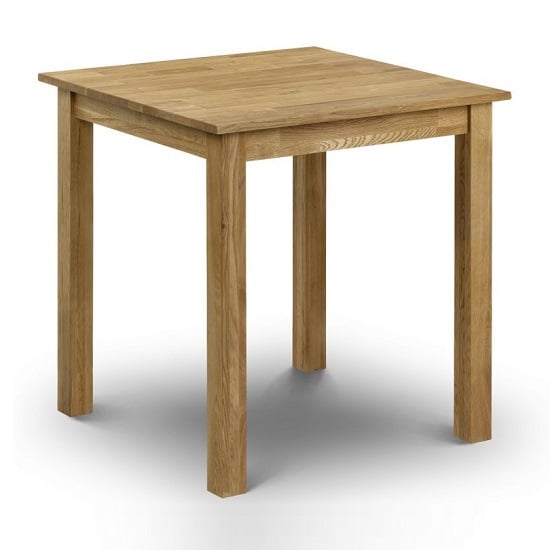 Calliope Square Wooden Dining Table In Oiled Oak Finish