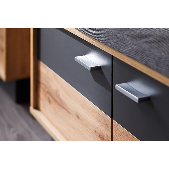Coyco LED Hallway Furniture Set 5 In Wotan Oak And Grey_4