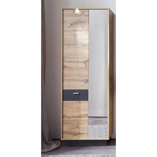 Coyco LED Hallway Furniture Set 8 In Wotan Oak And Grey_3