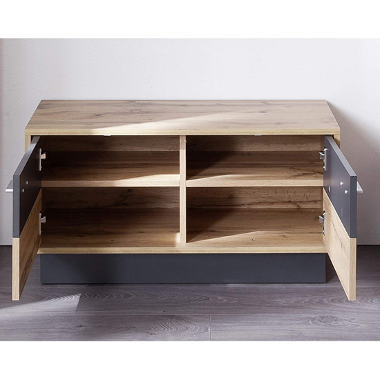 Coyco LED Hallway Furniture Set 8 In Wotan Oak And Grey_6