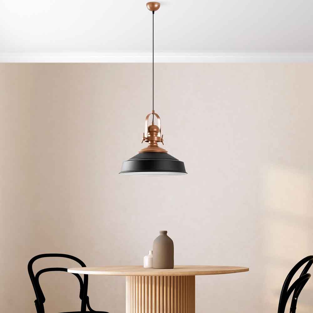 Craft Metal Ceiling Pendant Light in Black