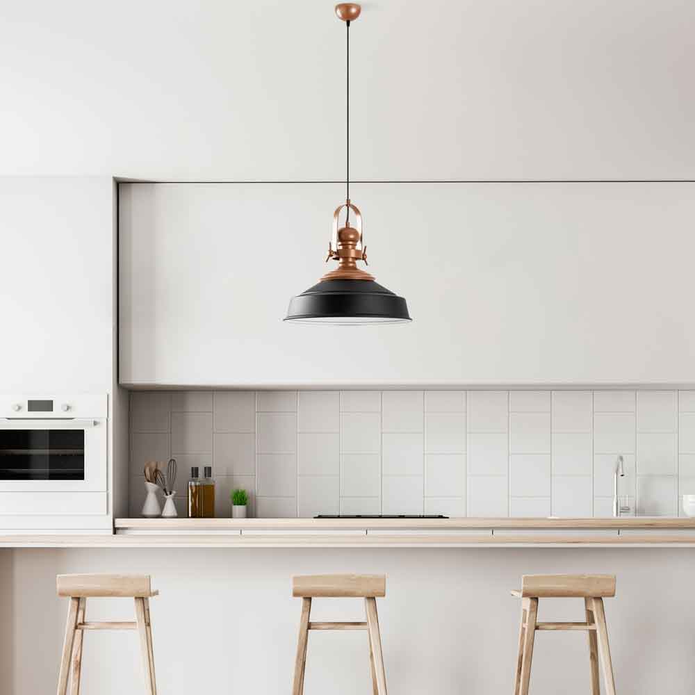 Craft Metal Ceiling Pendant Light in Black