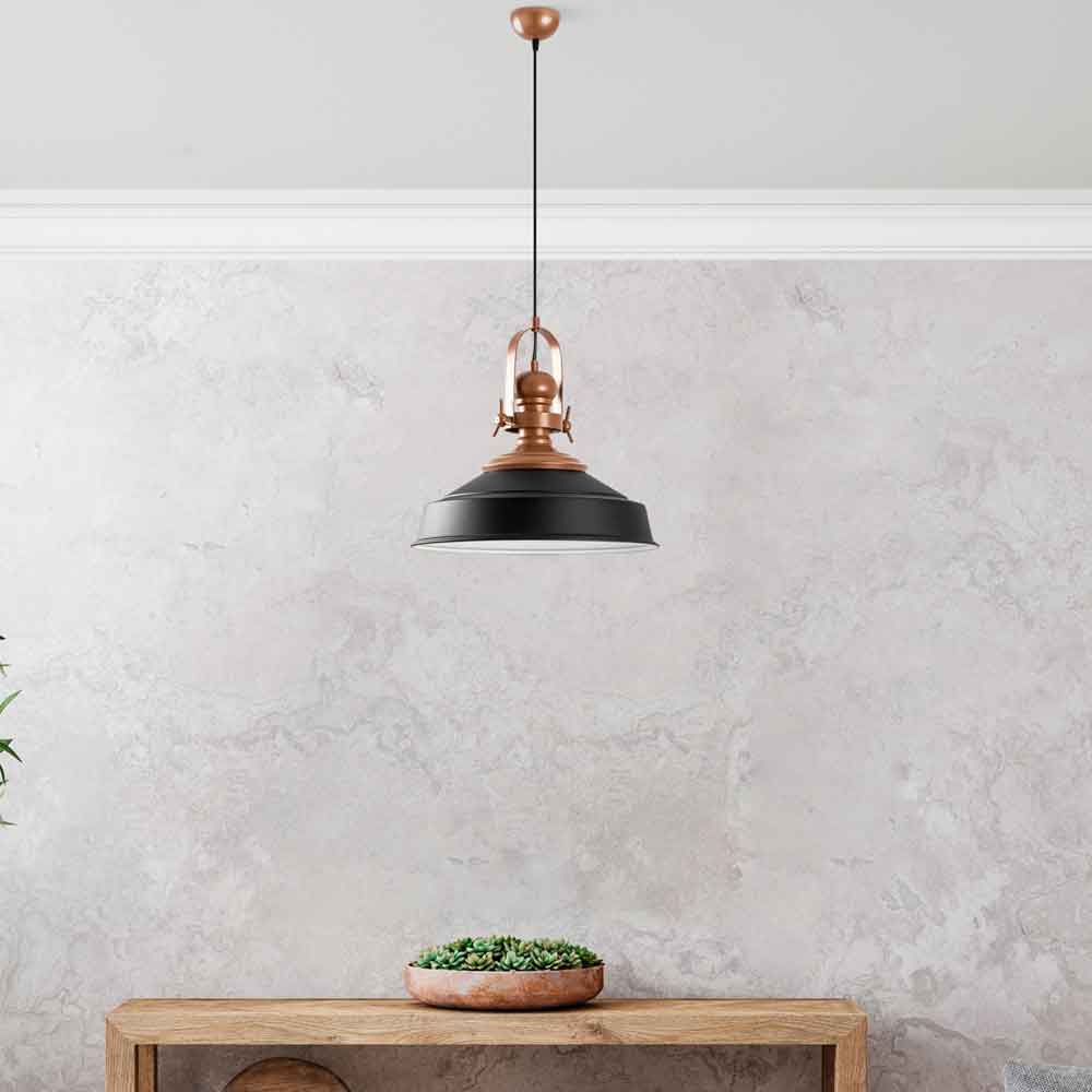 Craft Metal Ceiling Pendant Light in Black