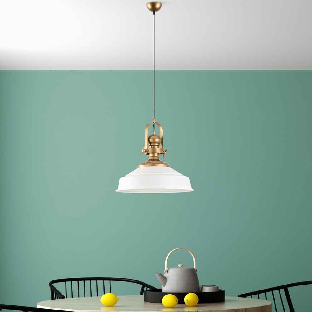 Craft Metal Ceiling Pendant Light in White