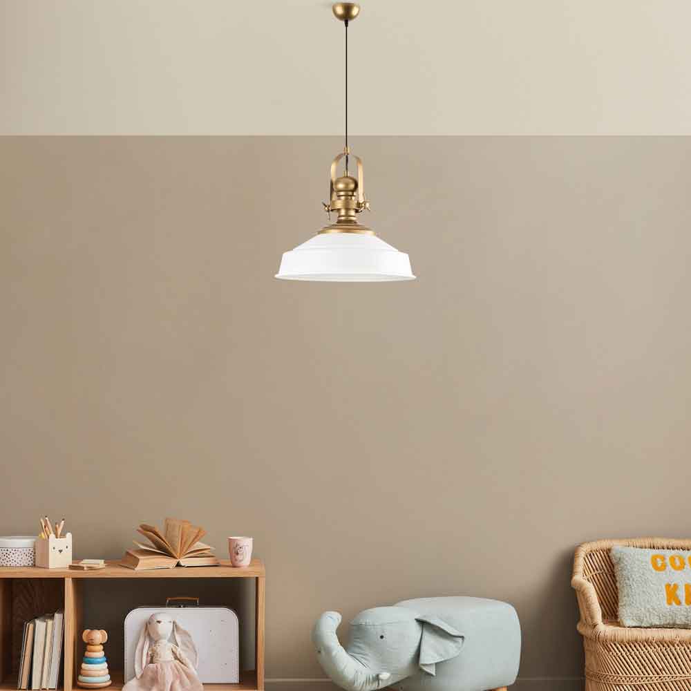 Craft Metal Ceiling Pendant Light in White
