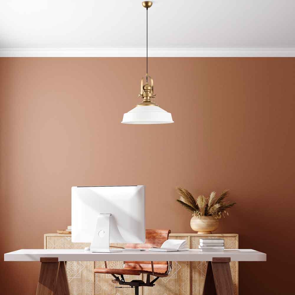 Craft Metal Ceiling Pendant Light in White
