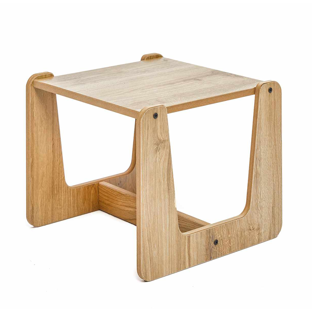 Crane Wooden Kids Table Set in White and Natural