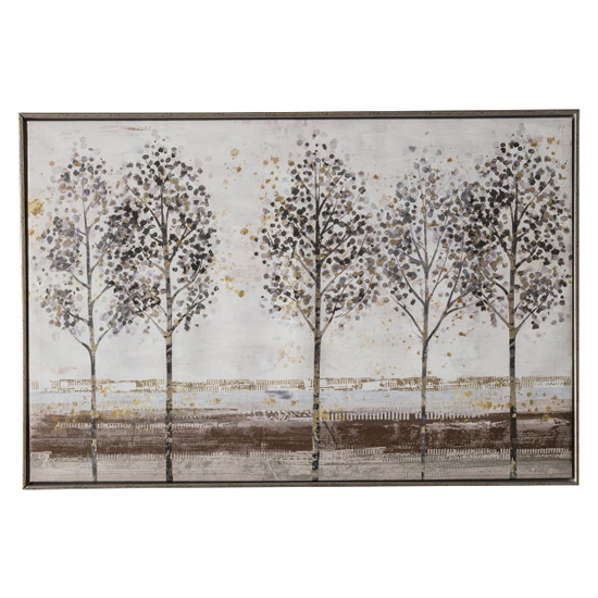 Craven Framed Avenue Of Trees Wall Art In Antique Gold_2