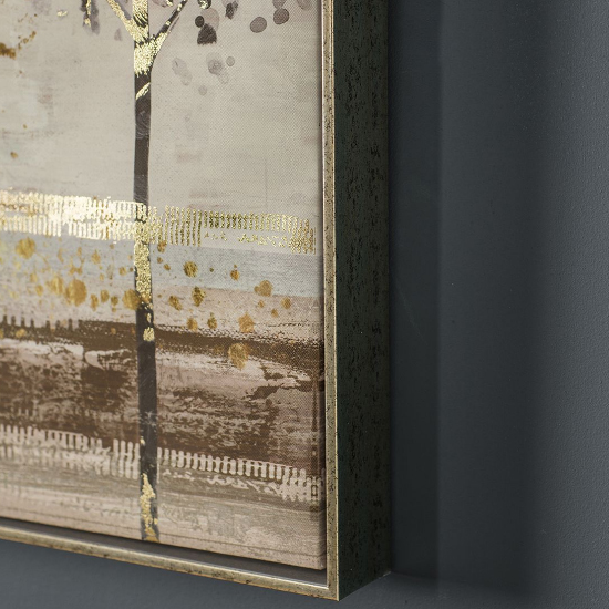 Craven Framed Avenue Of Trees Wall Art In Antique Gold_3