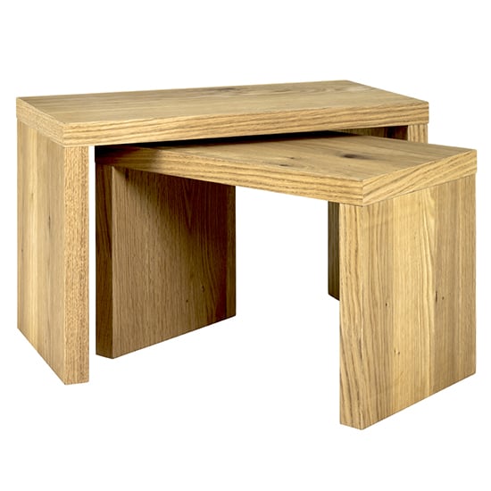 Read more about Creek wooden set of 2 side tables in oak