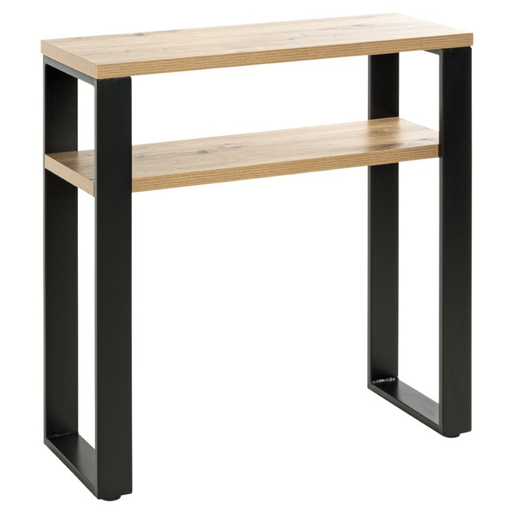 Creek Wooden Console Table In Oak And Black